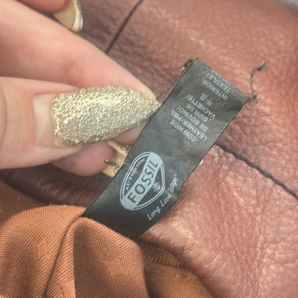 Fossil brown leather